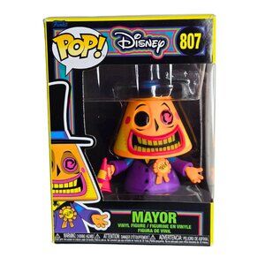 Funko Pop! Disney The Nightmare Before Christmas MAYOR Blacklight #807 NIB